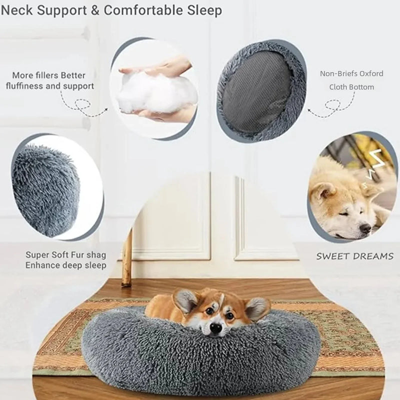 Cama Redonda para Pets - Cores Variadas